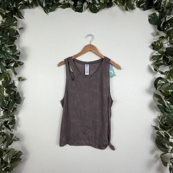 Joy Lab Athletic Double Strap Hawaiian Print Tank Top NWT Mauve Women’s Sz M - Picture 1 of 7